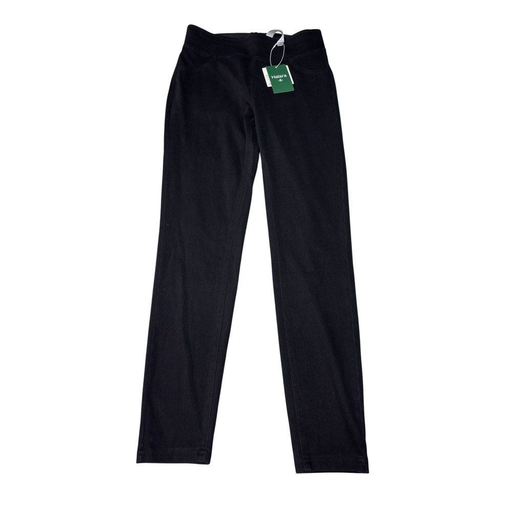 NWT Halara Flex Denim Black High Waisted Pull On Leggings Pants Womens M W28 L28